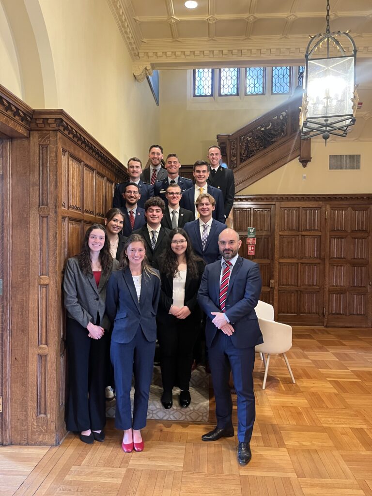 Natalie and Miami University students at the Embassy of the Grand Duchy of Luxembourg