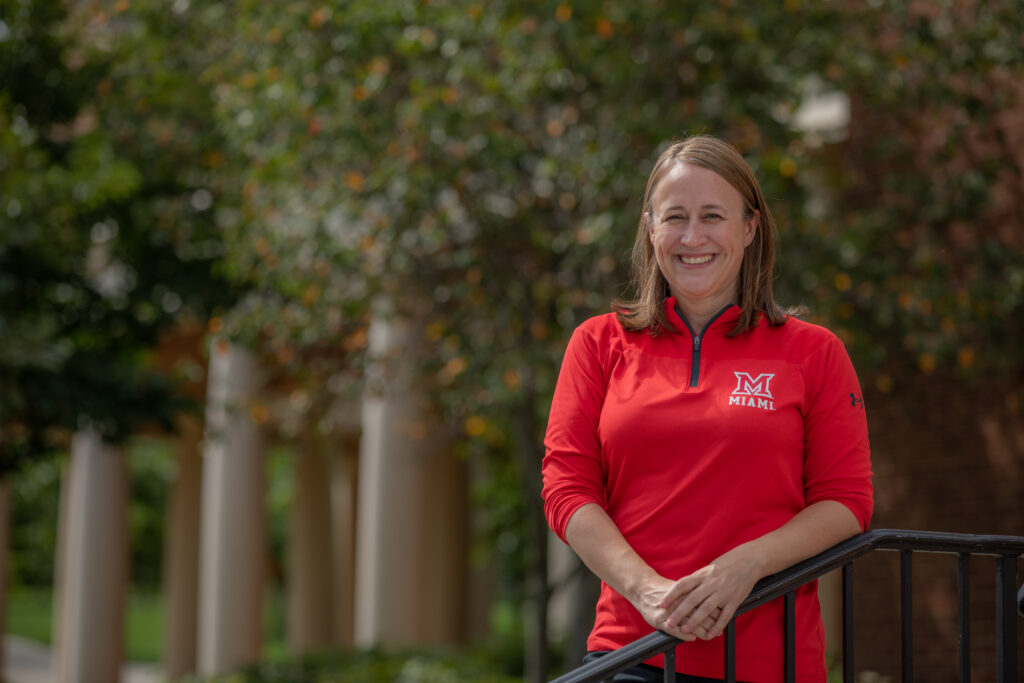 Highlighting Miami University's admission team member Heather Chase.