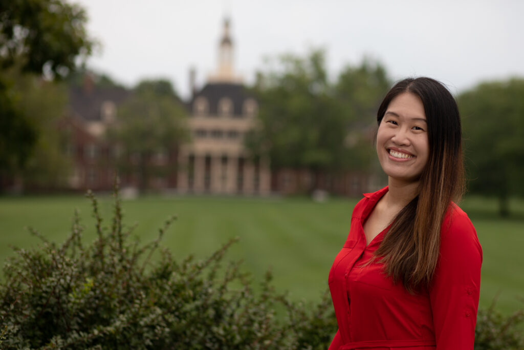 Highlighting Miami University's admission team member Mindy Yiu.