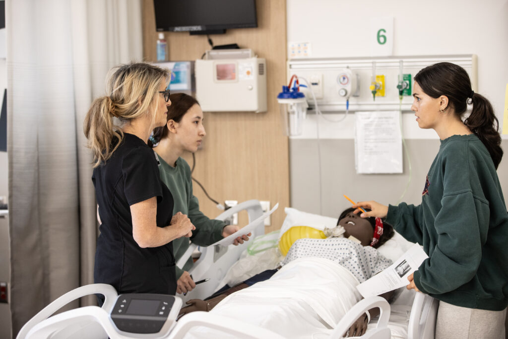 Miami University nursing students getting hands-on learning