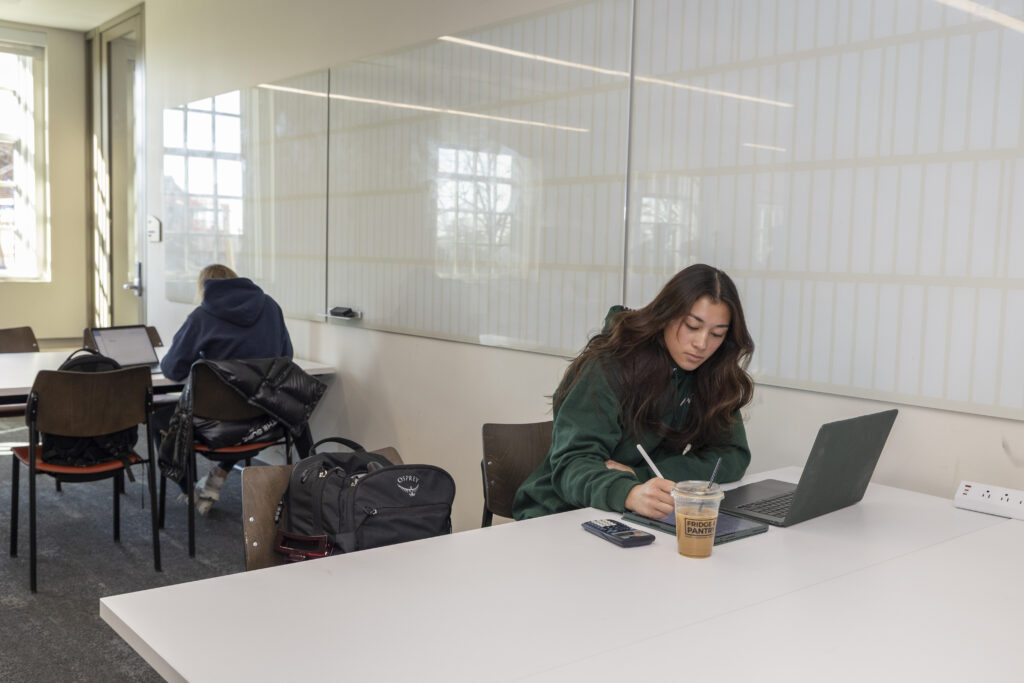 Student showing demonstrated interest when applying to college at Miami University.