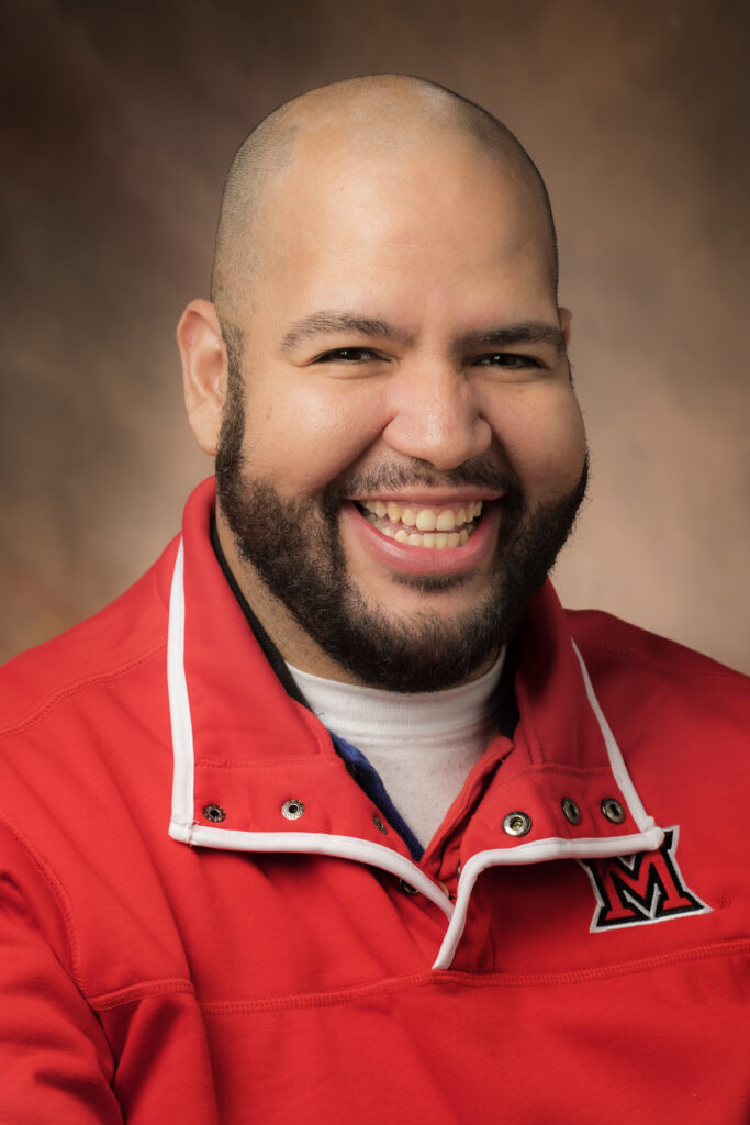 Miami University admissions counselor, Dauri Torres
