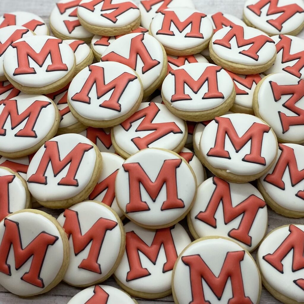 Miami University cookies created by Molly Love's Cookies.